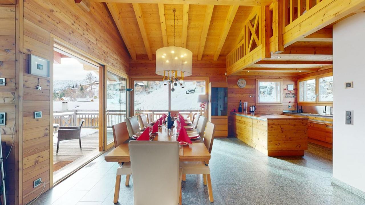 Etoiles Des Neiges Luxe & Jacuzzi Chalet 12 Pers By Alpvision Residences Hérémence エクステリア 写真